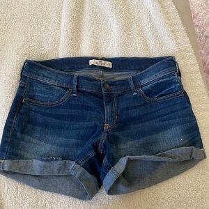 Hollister Dark Blue Denim Shorts